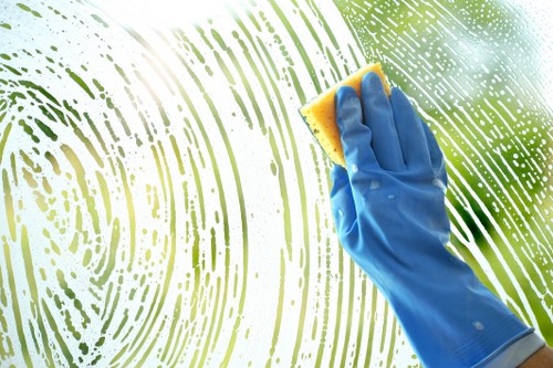Cleaning professional carrying out a one-off deep clean in a Lambeth flat
