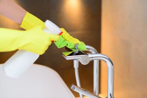 Professional carpet cleaning in a Lambeth office reception area