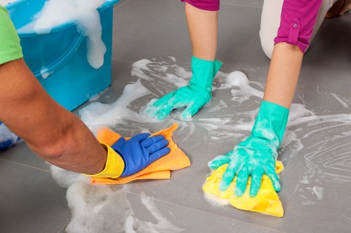 Local oven cleaner working in a Lambeth home kitchen