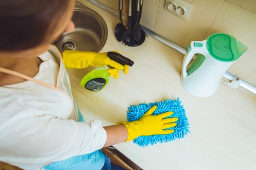 Stairwell and entrance cleaning for flats in Lambeth