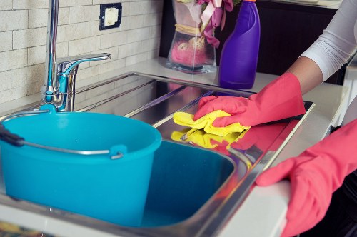 Turnover cleaning for a short-let kitchen and bathroom in Lambeth