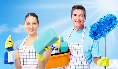 Upholstery cleaning process inside a flat or apartment in Lambeth